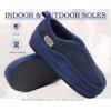 imageKuaiLu Mens Slippers Cozy Memory Foam House Slipper Shoes Warm Suede Winter Moccasins Slipon Boots Slippers For Man with Fuzzy Sherpa Lining ampamp IndoorOutdoor Hard Rubber SoleDark Blue