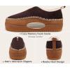 imageKuaiLu Mens Slippers Cozy Memory Foam House Slipper Shoes Warm Suede Winter Moccasins Slipon Boots Slippers For Man with Fuzzy Sherpa Lining ampamp IndoorOutdoor Hard Rubber SoleKhaki Brown