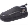 imageKuaiLu Mens Slippers Cozy Memory Foam House Slipper Shoes Warm Suede Winter Moccasins Slipon Boots Slippers For Man with Fuzzy Sherpa Lining ampamp IndoorOutdoor Hard Rubber SoleGrey