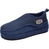 imageKuaiLu Mens Slippers Cozy Memory Foam House Slipper Shoes Warm Suede Winter Moccasins Slipon Boots Slippers For Man with Fuzzy Sherpa Lining ampamp IndoorOutdoor Hard Rubber SoleDark Blue