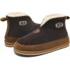imageKuaiLu Mens Winter Slippers Memory Foam Slipper Boots for Men Cozy Felt Wool House Booties with Warm Sherpa Plush Lining Nonslip Rubber Sole Indoor Outdoor 714Brown