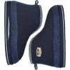 imageKuaiLu Mens Winter Slippers Memory Foam Slipper Boots for Men Cozy Felt Wool House Booties with Warm Sherpa Plush Lining Nonslip Rubber Sole Indoor Outdoor 714Blue