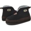 imageKuaiLu Mens Winter Slippers Memory Foam Slipper Boots for Men Cozy Felt Wool House Booties with Warm Sherpa Plush Lining Nonslip Rubber Sole Indoor Outdoor 714Black