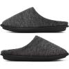 imageKuaiLu MensComfortMoccasinSliponSuedeHouseSlippersMemory FoamCasualLoafersShoes with Arch SupportBlackfur