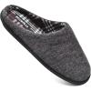 imageKuaiLu MensComfortMoccasinSliponSuedeHouseSlippersMemory FoamCasualLoafersShoes with Arch SupportBlackfur