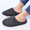 imageKuaiLu MensComfortMoccasinSliponSuedeHouseSlippersMemory FoamCasualLoafersShoes with Arch SupportBlackfur