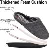 imageKuaiLu MensComfortMoccasinSliponSuedeHouseSlippersMemory FoamCasualLoafersShoes with Arch SupportBlackfur
