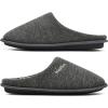 imageKuaiLu MensComfortMoccasinSliponSuedeHouseSlippersMemory FoamCasualLoafersShoes with Arch SupportGreyfur