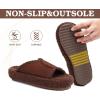 imageKuaiLu Women Cozy Slippers Comfortable Suede Faux Fluff Warm Sherpa Lining ladies Bedroom Slippers