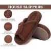 imageKuaiLu Women Cozy Slippers Comfortable Suede Faux Fluff Warm Sherpa Lining ladies Bedroom Slippers