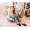 imageKuaiLu Womens Clog Slippers Cozy Suede Warm Plush Lined Arch Support Faux Fur House Ladies Bedroom Slippers Comfy Orthotic Memory Foam Plantar Fasciitis Home Indoor Outdoor Shoes Brown US8