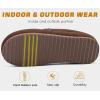 imageKuaiLu Womens Clog Slippers Cozy Suede Warm Plush Lined Arch Support Faux Fur House Ladies Bedroom Slippers Comfy Orthotic Memory Foam Plantar Fasciitis Home Indoor Outdoor Shoes Brown US8