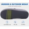 imageKuaiLu Womens Clog Slippers Cozy Suede Warm Plush Lined Arch Support Faux Fur House Ladies Bedroom Slippers Comfy Orthotic Memory Foam Plantar Fasciitis Home Indoor Outdoor Shoes Grey US6
