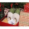 imageKuaiLu Womens Fluff Dual Memory Foam Slippers Ladies Cozy Arch Support Warm Scuff Slippers Slip on Comfy Winter House Shoes with NonSlip Indoor Outdoor Hard SoleGreen