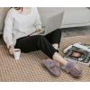 imageKuaiLu Womens Fluff Dual Memory Foam Slippers Ladies Cozy Arch Support Warm Scuff Slippers Slip on Comfy Winter House Shoes with NonSlip Indoor Outdoor Hard SoleGrey