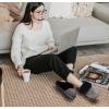 imageKuaiLu Womens Fluff Dual Memory Foam Slippers Ladies Cozy Arch Support Warm Scuff Slippers Slip on Comfy Winter House Shoes with NonSlip Indoor Outdoor Hard SoleBlack