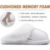 imageKuaiLu Womens Fluff Dual Memory Foam Slippers Ladies Cozy Arch Support Warm Scuff Slippers Slip on Comfy Winter House Shoes with NonSlip Indoor Outdoor Hard SoleSnow White