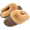 imageKuaiLu Womens Fluff Dual Memory Foam Slippers Ladies Cozy Arch Support Warm Scuff Slippers Slip on Comfy Winter House Shoes with NonSlip Indoor Outdoor Hard SoleBrown