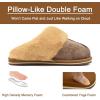 imageKuaiLu Womens Fluff Dual Memory Foam Slippers Ladies Cozy Arch Support Warm Scuff Slippers Slip on Comfy Winter House Shoes with NonSlip Indoor Outdoor Hard SoleBrown