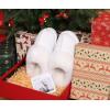 imageKuaiLu Womens Fluff Dual Memory Foam Slippers Ladies Cozy Arch Support Warm Scuff Slippers Slip on Comfy Winter House Shoes with NonSlip Indoor Outdoor Hard SoleSnow White