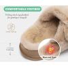 imageKuaiLu Womens Fluff Slippers Plantar Fasciitis Arch Support Platform Slippers Ladies Fashion Open Toe Faux Fur Sliders Womens House Slipper Size 612Beige Plushorder One Size Up