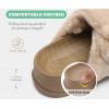 imageKuaiLu Womens Fluff Slippers Plantar Fasciitis Arch Support Platform Slippers Ladies Fashion Open Toe Faux Fur Sliders Womens House Slipper Size 612Beige