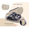 imageKuaiLu Womens Fluff Slippers Plantar Fasciitis Arch Support Platform Slippers Ladies Fashion Open Toe Faux Fur Sliders Womens House Slipper Size 612Husky Black