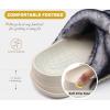 imageKuaiLu Womens Fluff Slippers Plantar Fasciitis Arch Support Platform Slippers Ladies Fashion Open Toe Faux Fur Sliders Womens House Slipper Size 612Husky Black
