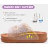 imageKuaiLu Womens Fluff Slippers Plantar Fasciitis Arch Support Platform Slippers Ladies Fashion Open Toe Faux Fur Sliders Womens House Slipper Size 612Khaki
