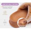 imageKuaiLu Womens Fluff Slippers Plantar Fasciitis Arch Support Platform Slippers Ladies Fashion Open Toe Faux Fur Sliders Womens House Slipper Size 612Khaki