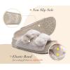 imageKuaiLu Womens Fluff Slippers Plantar Fasciitis Arch Support Platform Slippers Ladies Fashion Open Toe Faux Fur Sliders Womens House Slipper Size 612Snow White