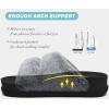 imageKuaiLu Womens Fluff Slippers Plantar Fasciitis Arch Support Platform Slippers Ladies Fashion Open Toe Faux Fur Sliders Womens House Slipper Size 612Trendy Black