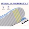 imageKuaiLu Womens House Platform Slippers Cozy Fuzzy Plush Knit Slipper Ladies Warm Fur Lined Winter Slip On Home Bedroom Thick Cushion Shoes Indoor Outdoor Hard SoleLight Blue