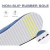 imageKuaiLu Womens House Platform Slippers Cozy Fuzzy Plush Knit Slipper Ladies Warm Fur Lined Winter Slip On Home Bedroom Thick Cushion Shoes Indoor Outdoor Hard SoleBlue