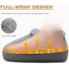 imageKuaiLu Womens House Platform Slippers Cozy Fuzzy Plush Knit Slipper Ladies Warm Fur Lined Winter Slip On Home Bedroom Thick Cushion Shoes Indoor Outdoor Hard SoleLight Grey