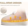 imageKuaiLu Womens House Platform Slippers Cozy Fuzzy Plush Knit Slipper Ladies Warm Fur Lined Winter Slip On Home Bedroom Thick Cushion Shoes Indoor Outdoor Hard SoleAll White
