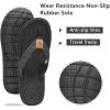 imageKuaiLu Womens NonSlip Casual Arch Support Flip Flops Comfortable Summer Beach Thong SandalsAll Black