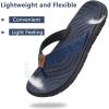 imageKuaiLu Womens NonSlip Casual Arch Support Flip Flops Comfortable Summer Beach Thong SandalsBlue