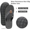imageKuaiLu Womens NonSlip Casual Arch Support Flip Flops Comfortable Summer Beach Thong SandalsGrey