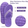 imageKuaiLu Womens NonSlip Casual Arch Support Flip Flops Comfortable Summer Beach Thong SandalsPurple