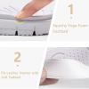 imageKuaiLu Womens NonSlip Casual Arch Support Flip Flops Comfortable Summer Beach Thong SandalsWhite