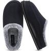 imageKuaiLu Mens Clog Slippers with Arch Support Suede Faux Fur Memory Foam Warm House Shoes Comfortable Slipon Mans Bedroom Indoor Outdoor Slippers Rubber Sole Size 716Black