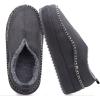 imageKuaiLu Mens Slippers Cozy Memory Foam House Slipper Shoes Warm Suede Winter Moccasins Slipon Boots Slippers For Man with Fuzzy Sherpa Lining ampamp IndoorOutdoor Hard Rubber SoleGrey