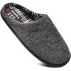 imageKuaiLu MensComfortMoccasinSliponSuedeHouseSlippersMemory FoamCasualLoafersShoes with Arch SupportBlackfur
