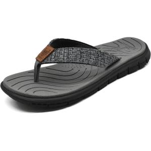 imageKuaiLu Womens NonSlip Casual Arch Support Flip Flops Comfortable Summer Beach Thong SandalsGrey