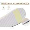 imageKuaiLu House Platform Slippers for Women Cozy Fuzzy Plush Felt Slipper Ladies Warm Fur Lined Winter Slip On Home Thick Cushion Shoes Indoor Outdoor Hard SoleWhite