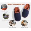 imageKuaiLu Mens Indoor Memory Foam Slippers with Orthopaedic Arch Support Blue Brown Size 85