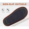 imageKuaiLu Mens Indoor Memory Foam Slippers with Orthopaedic Arch Support Blue Brown Size 85