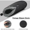 imageKuaiLu Slipper Boots for Men with Memory FoamOrthopedic Supportive Mens Booties Slippers Closed Toe Warm House Shoes Winter Plush Fleece Lining Rubber SoleGrey Size 85