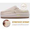imageKuaiLu Womens Clog Slippers Cozy Suede Warm Plush Lined Arch Support Faux Fur House Ladies Bedroom Slippers Comfy Orthopedic Memory Foam Plantar Fasciitis Home Indoor Outdoor Shoes Beige US7